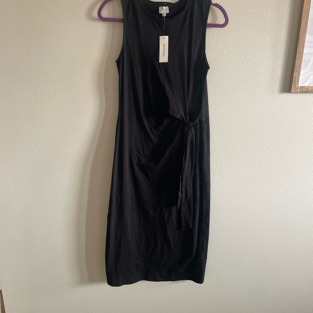 Francesca's Collections Black Midi Dress